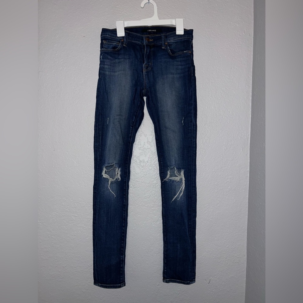 J Brand Women Skinny Leg Jeans Distressed